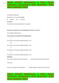 Math STATS Milestone 2 Misc Exam Solution Questions And Answers With New Update 2022
