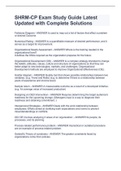 SHRM-CP Exam Study Guide &SHRM-CP Certification &lpar;Laws&rpar;full pack Solutions