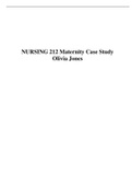 NURSING 212 Maternity Case Study Olivia Jones