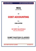 MCQ COST ACCOUNTING