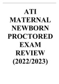 ATI MATERNAL NEWBORN PROCTORED EXAM REVIEW (2022-2023).