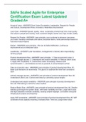 SAFe Scaled Agile for Enterprise Certification Exam Latest Updated Graded A&plus;