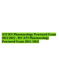 ATI RN Pharmacology Proctored Exam 2021/2022 , RN ATI Pharmacology Proctored Exam 2021 /2022.