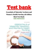 Essentials of Maternity Newborn and Women’s Health Nursing 5th Edition Susan Ricci Test Bank ISBN:9781975112646|1 - 24 Chapter|Complete Guide A+
