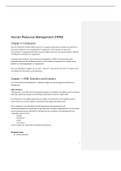 Samenvatting  Human Resource Management (HW)