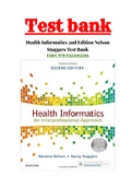 Health Informatics 2nd Edition Ramona Nelson, Nancy Staggers Test Bank ISBN: 9780323402316|1 - 36 Chapter|Complete Guide A+