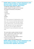 NURS 6051 Cardiac 2 Exam Questions and Answers Best rated A&plus; Guaranteed Success New Update 2022&sol;2023