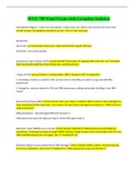WGU 785 Final Exam with Complete Solution