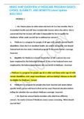 NR602 AHIP OVERVIEW of MEDICARE PROGRAM BASICS&colon; CHOICE&comma; ELIGIBILTY&comma; AND BENEFITS Latest Update 2022&sol;2023
