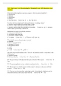 NCC Electronic Fetal Monitoring Certification Exam &vert; 470 Questions And Answers