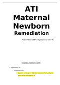 ATI Maternal Newborn Remediation (Rasmussen University)