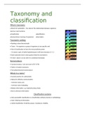 BOT161 Taxonomy and classification lecture summary