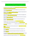 Netsuite Developer II Certification Study Guide&vert; 90 QUESTIONS WITH 100&percnt; CORRECT ANSWERS