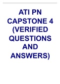 ATI PN CAPSTONE 4 (VERIFIED QUESTIONS AND ANSWERS)