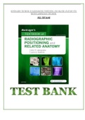 Bontrager's Textbook of Radiographic Positioning and Related Anatomy 9th Edition Lampignano Test Bank. FULL TEST BANK 