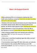 Basic Life Support Exam B with complete solution
