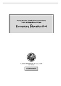 Elementary Education K-6 (1) pdf verified study guide