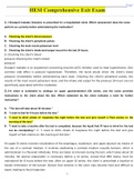 HESI Comprehensive Exit Exam Answered A&plus; Solution Guide&semi; Spring 2022&period;