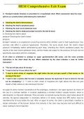 HESI Comprehensive Exit Exam Answered A&plus; Solution Guide&semi; Spring 2022&period;