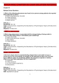 PSYCH MISC CHAPTER 05 EXAM SOLUTION MATERIAL
