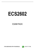 ECS2602 MCQ EXAM PACK 2023