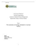 The evolution of energy utilization in human history