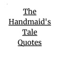 Simple and explained quotes on The Handmaid's Tale for IEB grade 11 and 12 