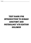 Introduction to Human Anatomy and Physiology 4th Edition BY  Solomon Test Bank 