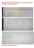 2022 NURS 4000 HESI Med Surg Version 1 &lpar;v1&rpar; exit exam &ndash; Brand New Q&As&excl; Guaranteed Pass A&plus;