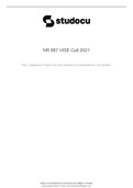 NR667 / NR 667 VISE Exam Study Guide (Latest Update 2022 / 2023)