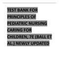 TEST BANK FOR PRINCIPLES OF PEDIATRIC NURSING CARING FOR CHILDREN&comma; 7E &lpar;BALL ET AL&period;&rpar; NEWLY UPDATED&period;pdf