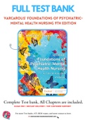 Test bank For Varcarolis' Foundations of Psychiatric-Mental Health Nursing 9th Edition by Margaret Jordan Halter 9780323697071 Chapter 1-36 Complete Guide A+.