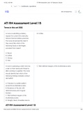 ATI RN Assessment Level 1 B Flashcards 