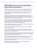 WGU-D046 Intro to Care Coordination Exam Review Graded A&plus;