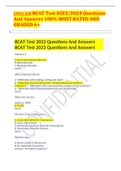  CPEG 208 BCAT Test 2022/2023 Questions And Answers 100% MOST RATED AND GRADED A+