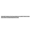 NUR 4827 Predictor Exit Exam (206 Q & As) BEST NEW EXAM SOLUTION GUARANTEED SUCCESS.
