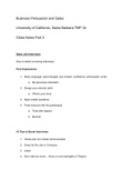 UCSB TMP 34 Business Persuasion and Sales: Class Notes Part 3