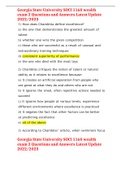Georgia State University SOCI 1160 wealth exam 2 Questions and Answers Latest Update 2022&sol;2023