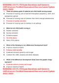 NURSIING 101 P1&sol;P2 Exam Questions and Answers 100&percnt;Correct&sol;Verified Guaranteed Success Latest Update 2022&sol;2023