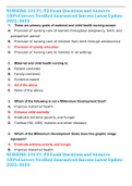 NURSIING 101 P1&sol;P2 Exam Questions and Answers 100&percnt;Correct&sol;Verified Guaranteed Success Latest Update 2022&sol;2023