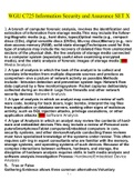 WGU&comma; Information Security and Assurance &lpar;C725&rpar;&comma; SET X&period;docx  A 100 Questions with 100&percnt; Correct Answers UPDATED 2022