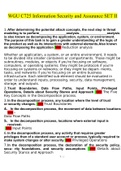 WGU&comma; Information Security and Assurance &lpar;C725&rpar;&comma; SET II&period;docx  A 100 Questions with 100&percnt; Correct Answers UPDATED 2022