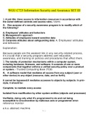 WGU&comma; Information Security and Assurance &lpar;C725&rpar;&comma; SET III&period;docx  A 100 Questions with 100&percnt; Correct Answers UPDATED 2022