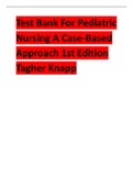 Test Bank For Pediatric Nursing A Case-Based Approach 1st Edition Tagher Knapp.pdf
