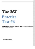 SAT Practice Test and Essay 6