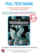 Test bank For Prescott's Microbiology 11th Edition by Joanne Willey 9781260211887 Chapter 1-43 Complete Guide .