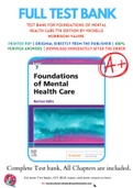 Test Bank For Foundations of Mental Health Care 7th Edition by Michelle Morrison-Valfre 9780323661829 Chapter 1-33 Complete Guide