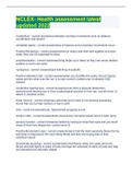 NCLEX- Health assessment latest updated 2022