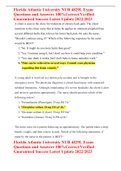Florida Atlantic University NUR 4829L Exam Questions and Answers 100&percnt;Correct&sol;Verified Guaranteed Success Latest Update 2022&sol;2023