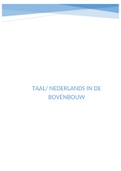 Kennis Taal/ Nederlands in de bovenbouw